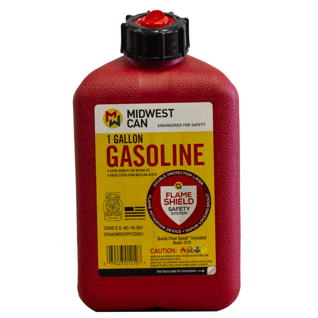Midwest Can 1gal Gas Can Red 